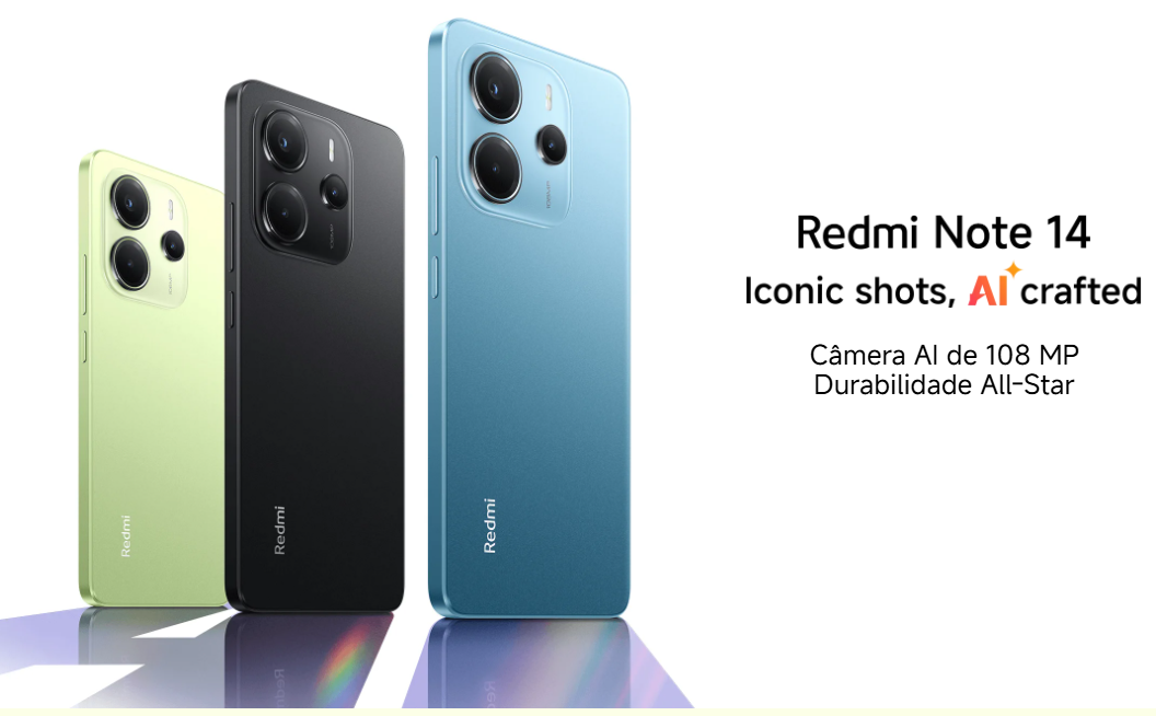 Xiaomi Redmi Note 14 4G 6GB RAM 128GB Versão Global - rs eletronicos sorocaba